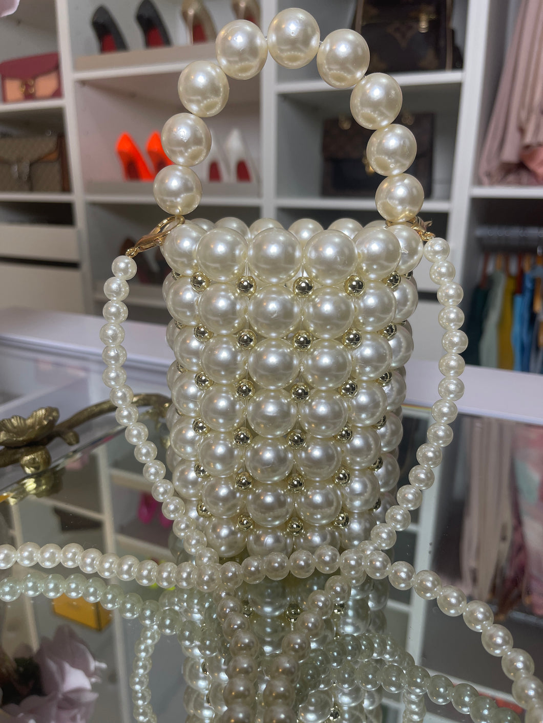 Pearls purse