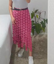 Load image into Gallery viewer, Patchwork Tassel skirt
