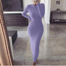 Load image into Gallery viewer, Long sleeve sweater dress
