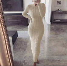 Load image into Gallery viewer, Long sleeve sweater dress
