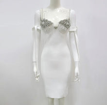 Load image into Gallery viewer, Bead chain crystals dress
