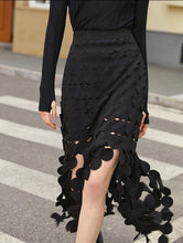 Load image into Gallery viewer, Patchwork Tassel skirt
